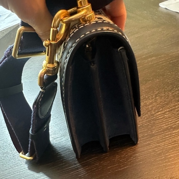 Tory Burch T Monogram Jacquard Shoulder/Crossbody Bag navy blue - Picture 10 of 10